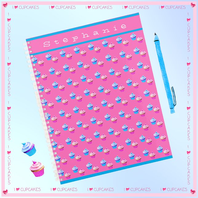 Agenda Pastel rosa y azul de Bonito personalizado (Subido por el creador)