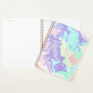 Agenda Pasteles de acuarela de unicornio