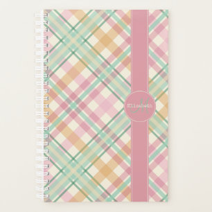 Agenda pasteles rosados de menta de bonito sartén