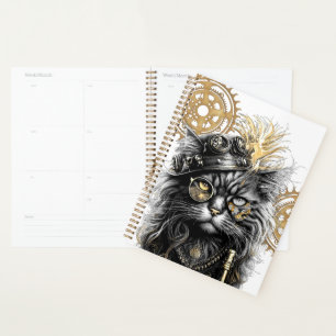 Agenda Patas descaradas El gato steampunk funky 
