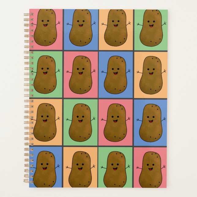 Agenda Patata de estilo Pop Art (Anverso)