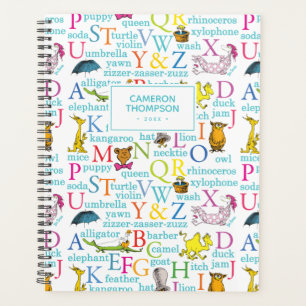 Agenda Patrón ABC de Dr. Seuss con Palabras
