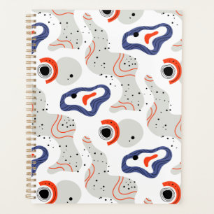Agenda Patrón abstracto de zancos y curvas elegantes