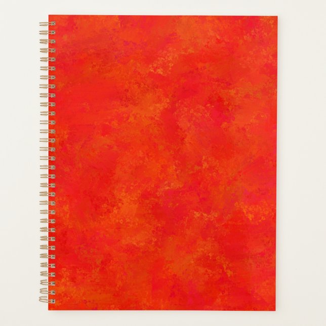 Agenda Patrón abstracto del Naranja rojo (Anverso)