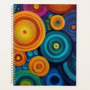 Agenda Patrón abstracto en espiral de remolino geométrico