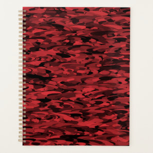 Agenda Patrón abstracto negro rojo