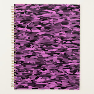 Agenda Patrón abstracto púrpura negro