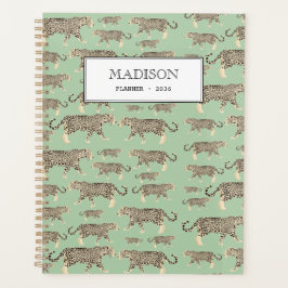 Agenda Patrón animal Jaguar de la jungla personalizada