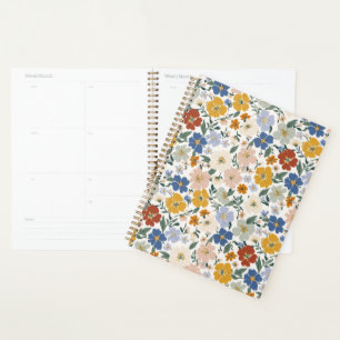 Agenda Patrón Bohemio de Prado de Flores Silvestres