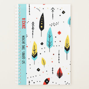 AGENDA PATRÓN BOHO DE COLOR BLANCO DE COLOR DE COCINA MOT