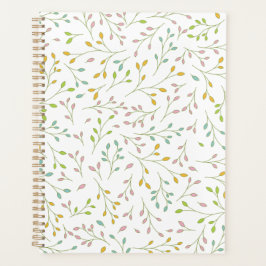Agenda Patrón Botánico Delicado de Vid Multicolor Pastel