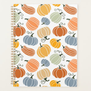 Agenda Patrón colorido de la calabaza