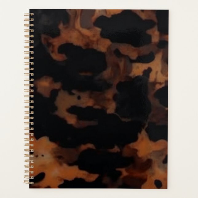 Agenda Patrón continuo de caparazón de tortuga, elegante  (Anverso)