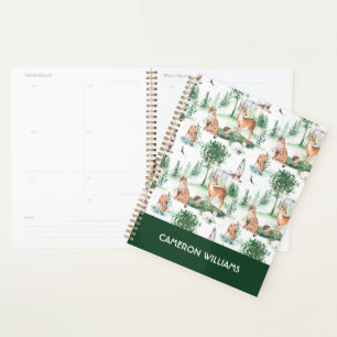 Agenda Patrón de animales de Woodland Baby