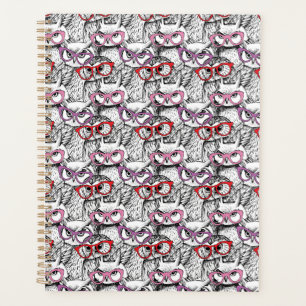 Agenda Patrón de anteojos de búho