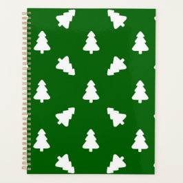 Agenda patrón de árbol de Navidad