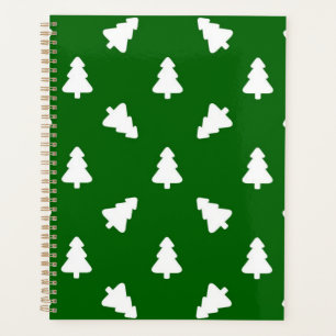 Agenda patrón de árbol de Navidad
