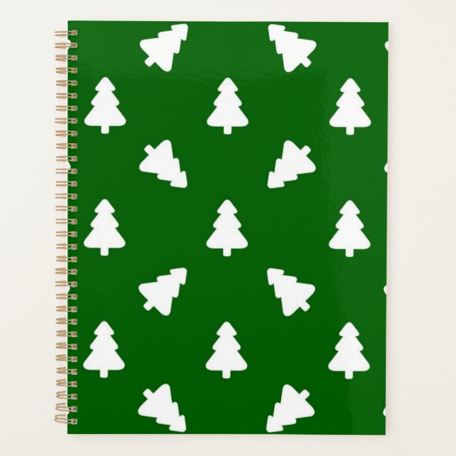 Agenda patrón de árbol de Navidad (Anverso)