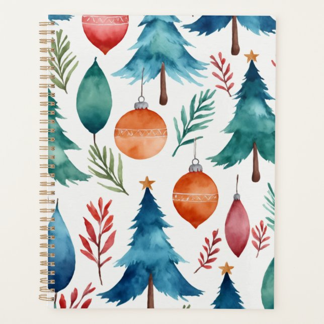 Agenda Patrón de árbol de Navidad (Anverso)