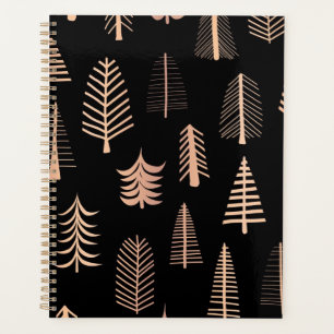Agenda patrón de árbol de Navidad