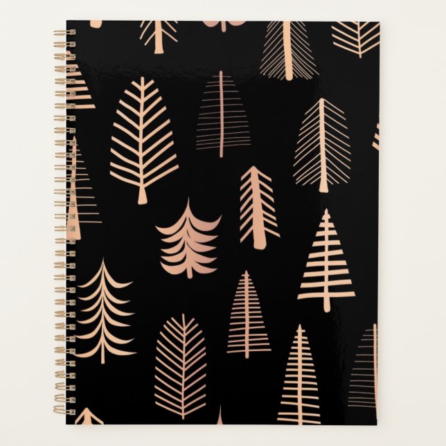 Agenda patrón de árbol de Navidad (Anverso)
