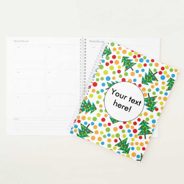 Agenda patrón de árboles de Navidad (Demostración)
