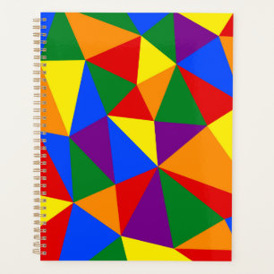 Agenda Patrón de arco iris de polígono