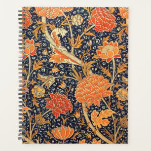 Agenda Patrón de Art Nouveau floral William Morris Cray