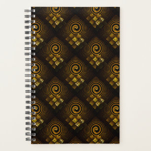 Agenda Patrón de arte abstracto boho elegante moderno dor