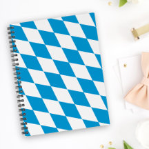 Patrón de bandera de diamantes de Baviera azul y b