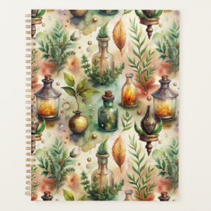 Agenda Patrón de botellas apotecarias vintage (1)