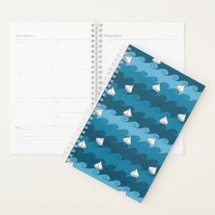 Agenda Patrón de botes de papel