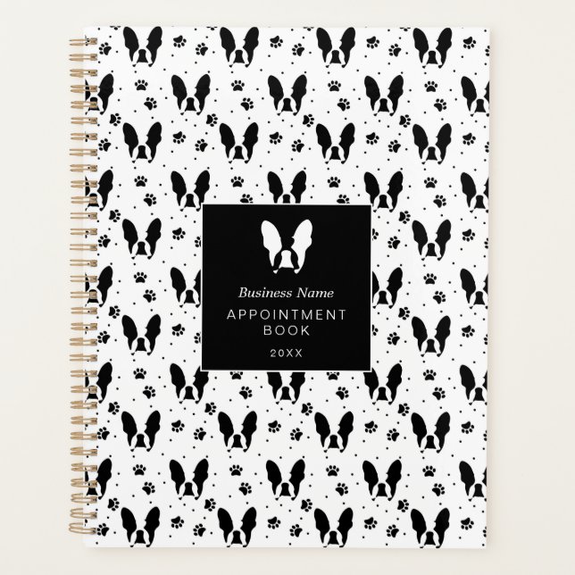 Agenda Patrón de bulldog francés (Anverso)