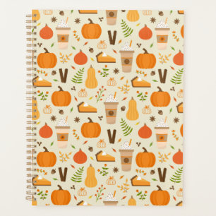 Agenda Patrón de caída del Naranja divertido