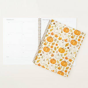 Agenda Patrón de calabaza   Acción de gracias