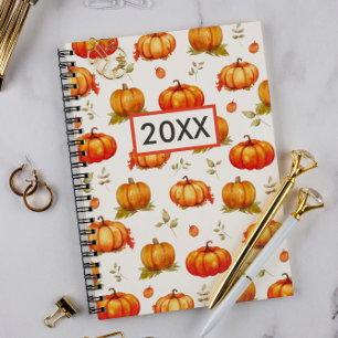 Agenda Patrón de calabaza Mes y Semana