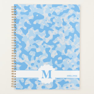 Agenda Patrón de Camo Azul Resumen Diseño Art Decor