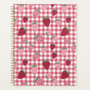 Agenda Patrón de campo de fresa