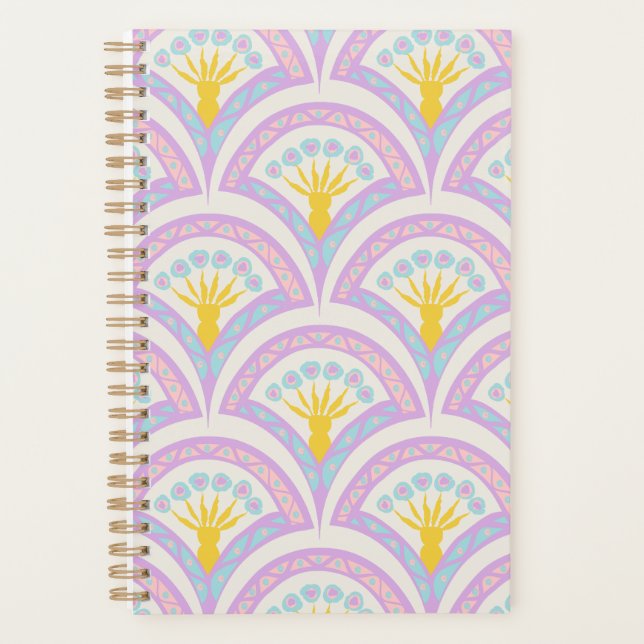 Agenda Patrón de cáscara de color pastel (Anverso)