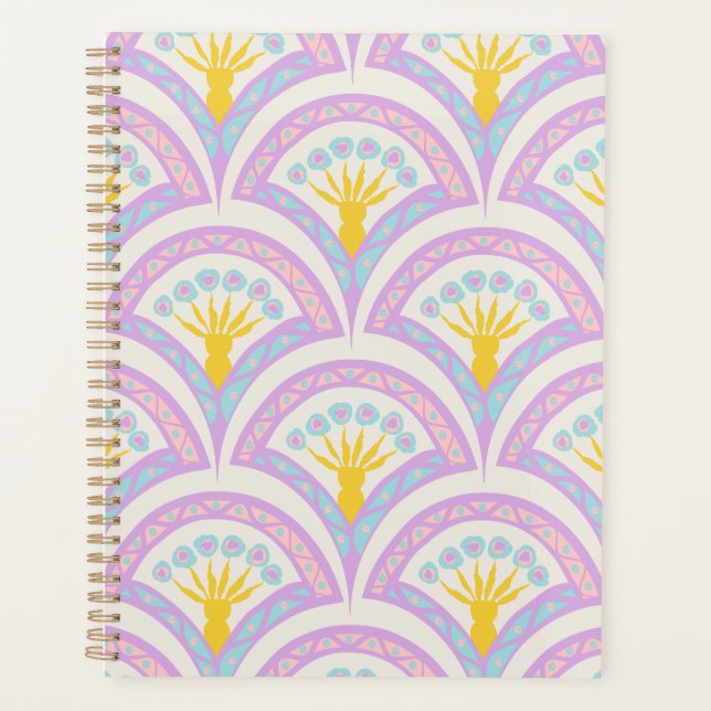 Agenda Patrón de cáscara de color pastel (Anverso)