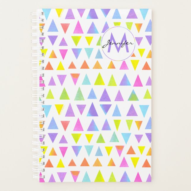Agenda Patrón de color de triángulo colorido (Anverso)