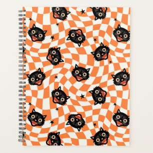 Agenda Patrón de comprobación de Naranja de gato negro re
