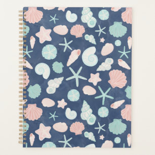 Agenda patrón de conchas marinas