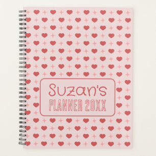 Agenda Patrón De Corazones Y Espuelas Personalizado