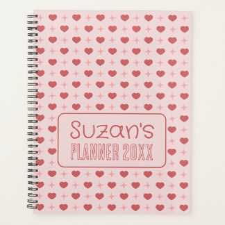 Agenda Patrón De Corazones Y Espuelas Personalizado