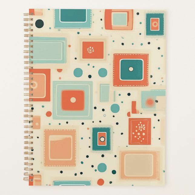 Agenda Patrón de cuadernillo vintage (2) (Anverso)