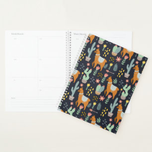 Agenda Patrón de Cuadros Alpacas