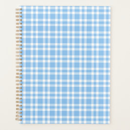 Agenda Patrón de Cuadros Azules y Blancos