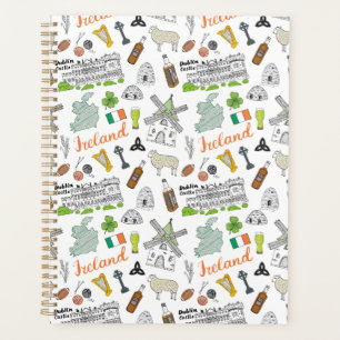 Agenda Patrón de dibujos animados de Irlanda
