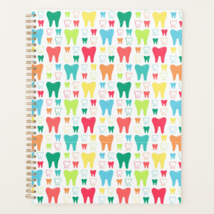 Agenda Patrón de dientes coloridos